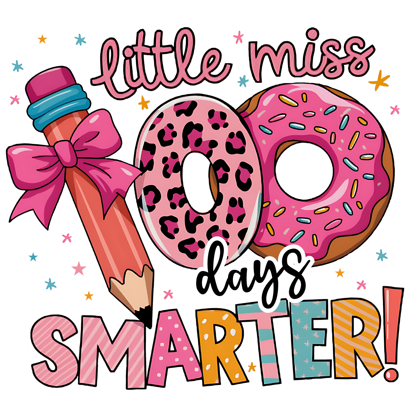 Little miss 100 days dtf transfer