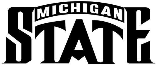 Michigan State Black Dtf transfer