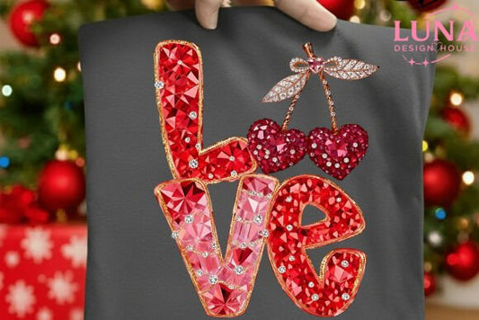 Faux red bling ❤️  dtf transfer