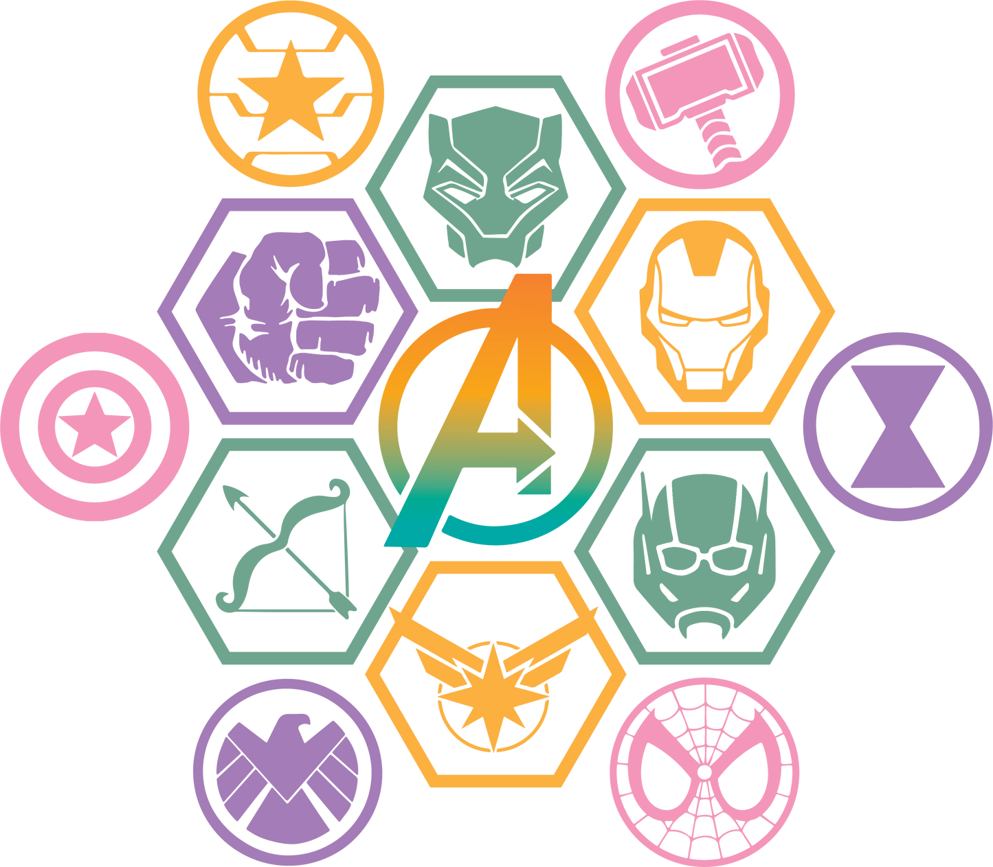 Marvel dtf transfer
