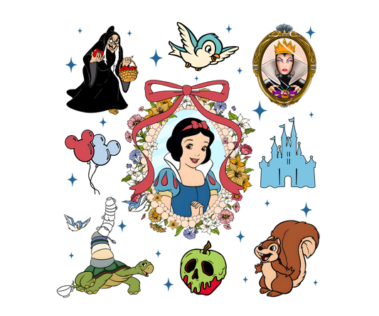 Snow white collage