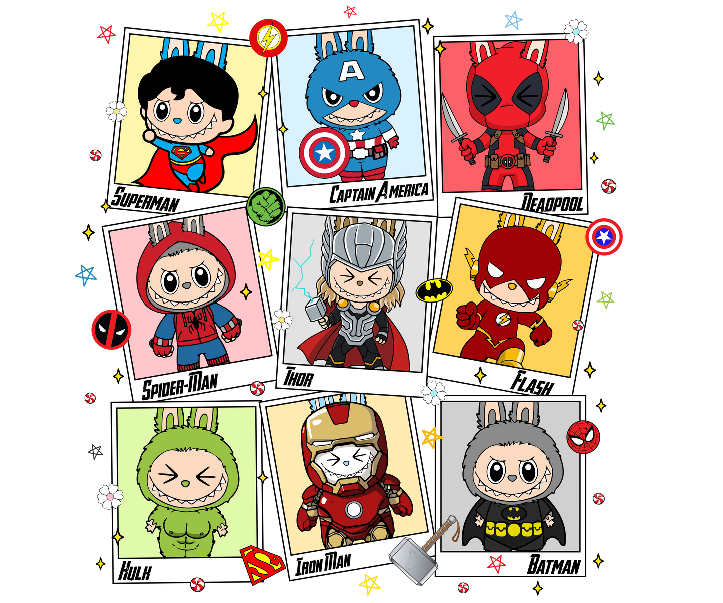 Superhero crew LABUBU