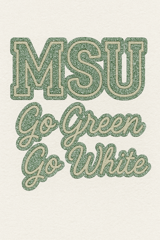 MSU faux Chenille patches