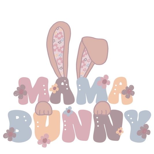 Mama bunny or mini bunny dtf transfer