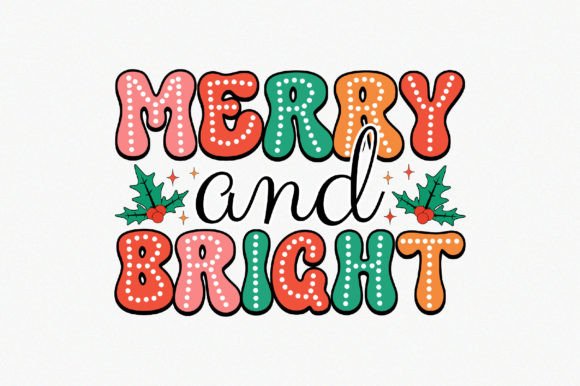 Merry and bright dtf TRANSFER