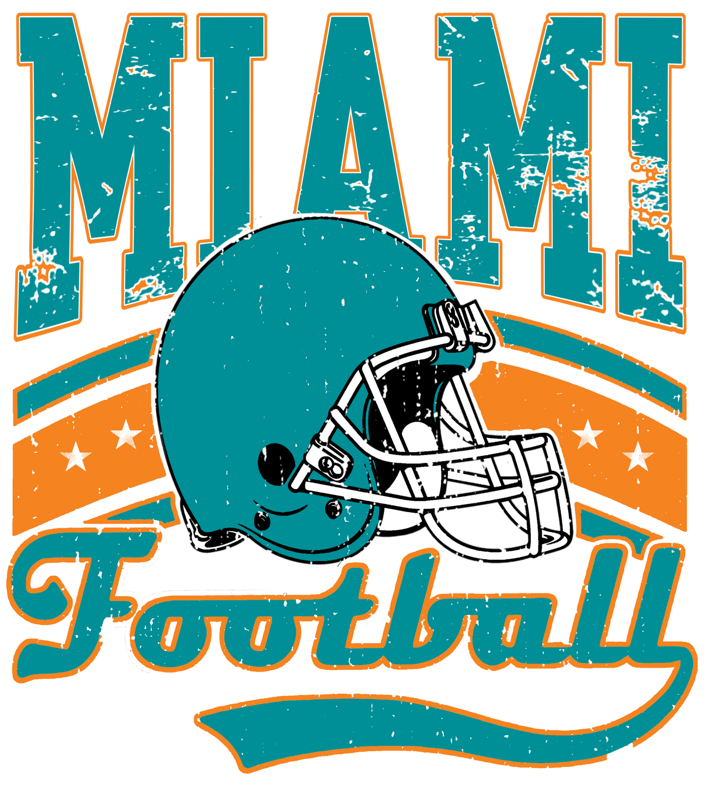 MIAMI vintage dtf transfer