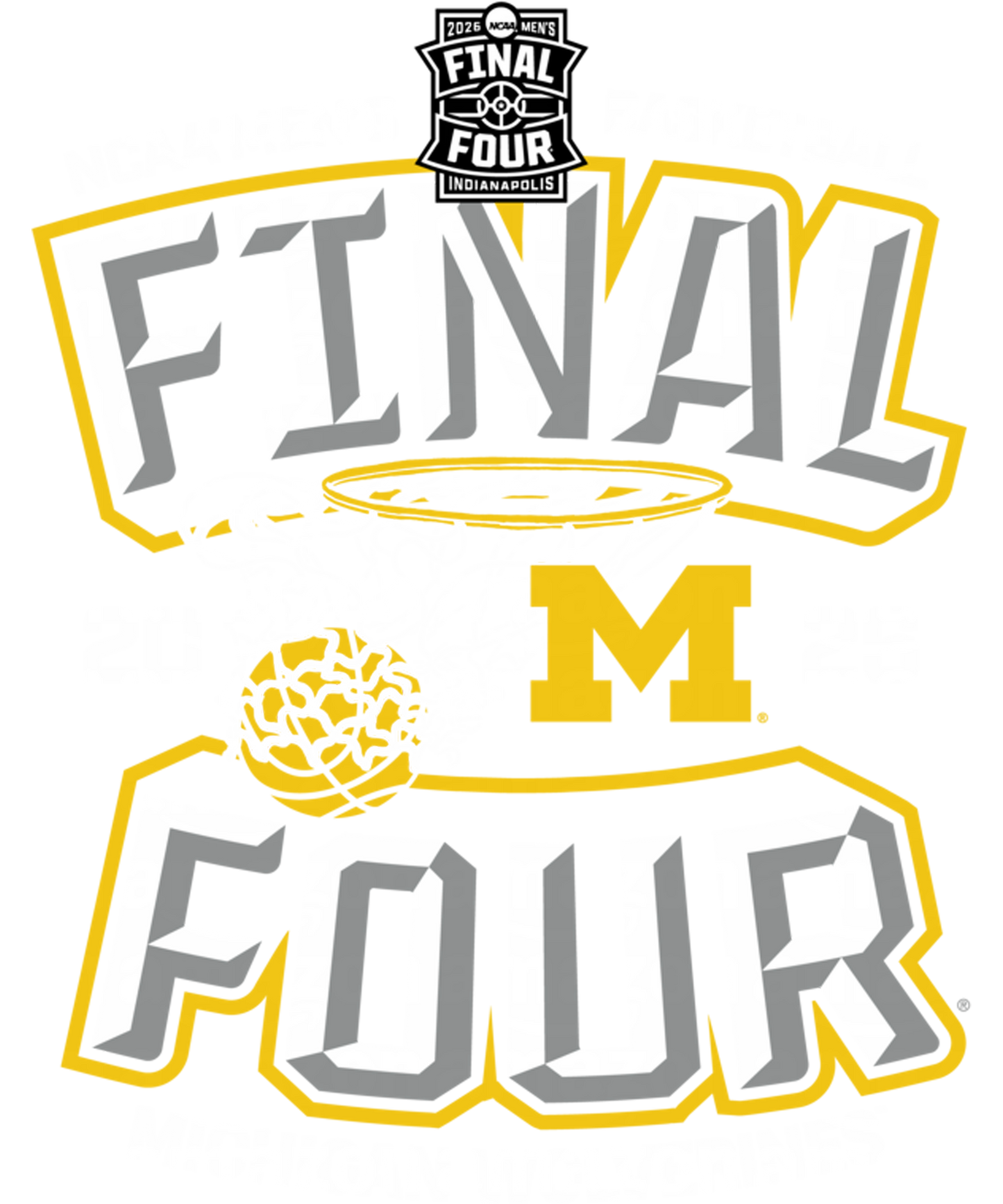 Final four u of m #7 Dtf transfer halftone