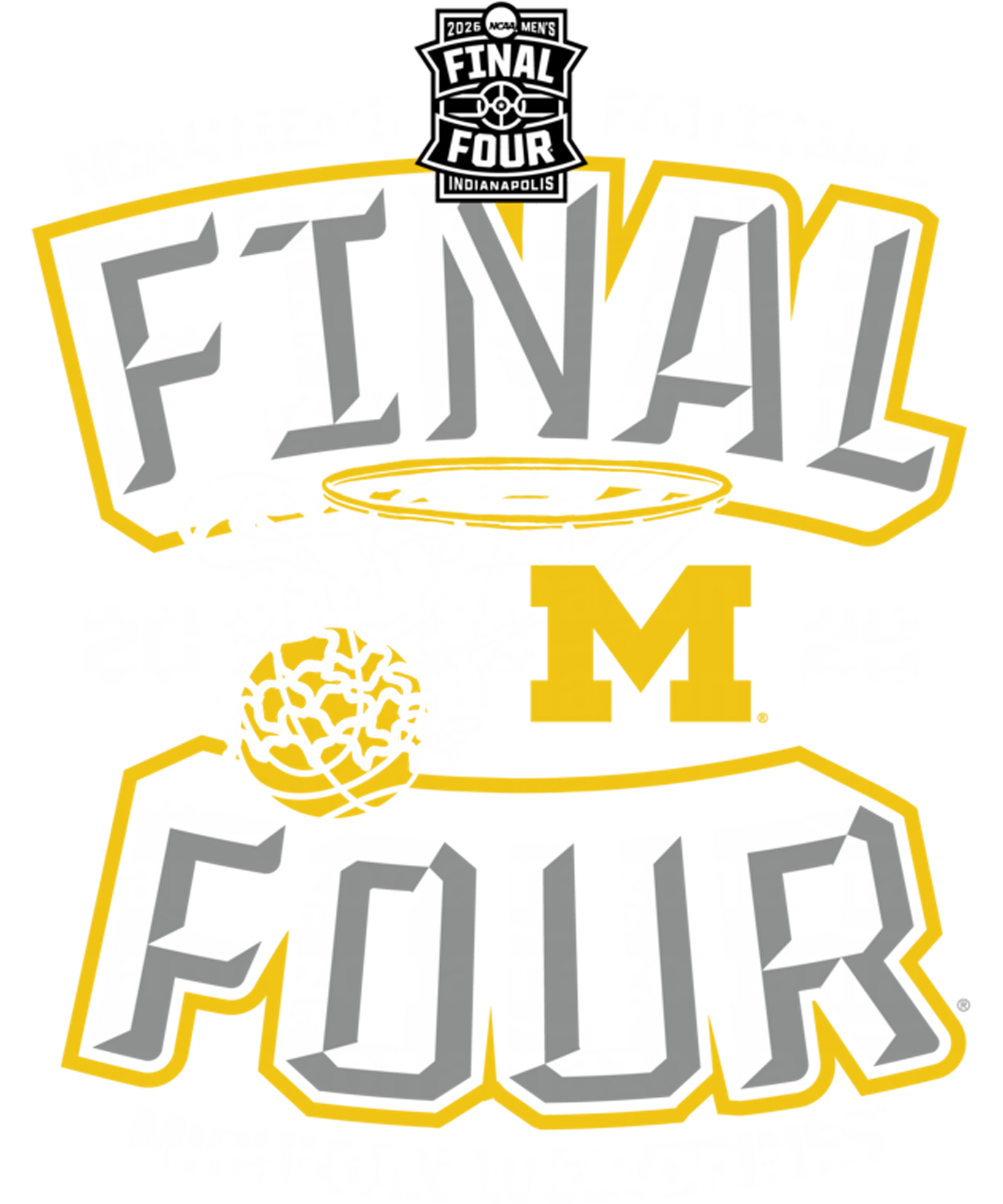 Final four u of m #7 Dtf transfer halftone