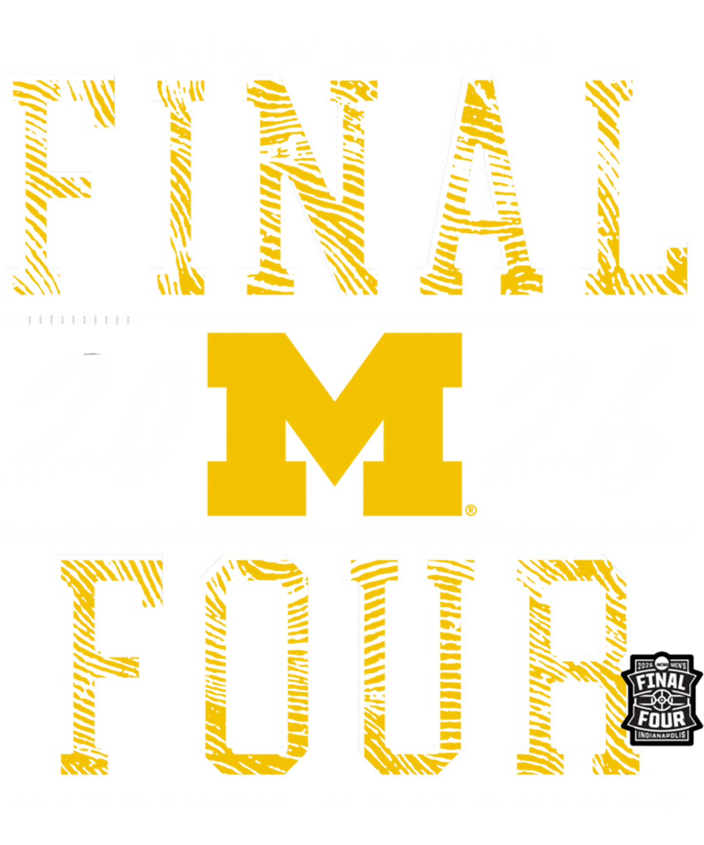Final four u of m #7 Dtf transfer