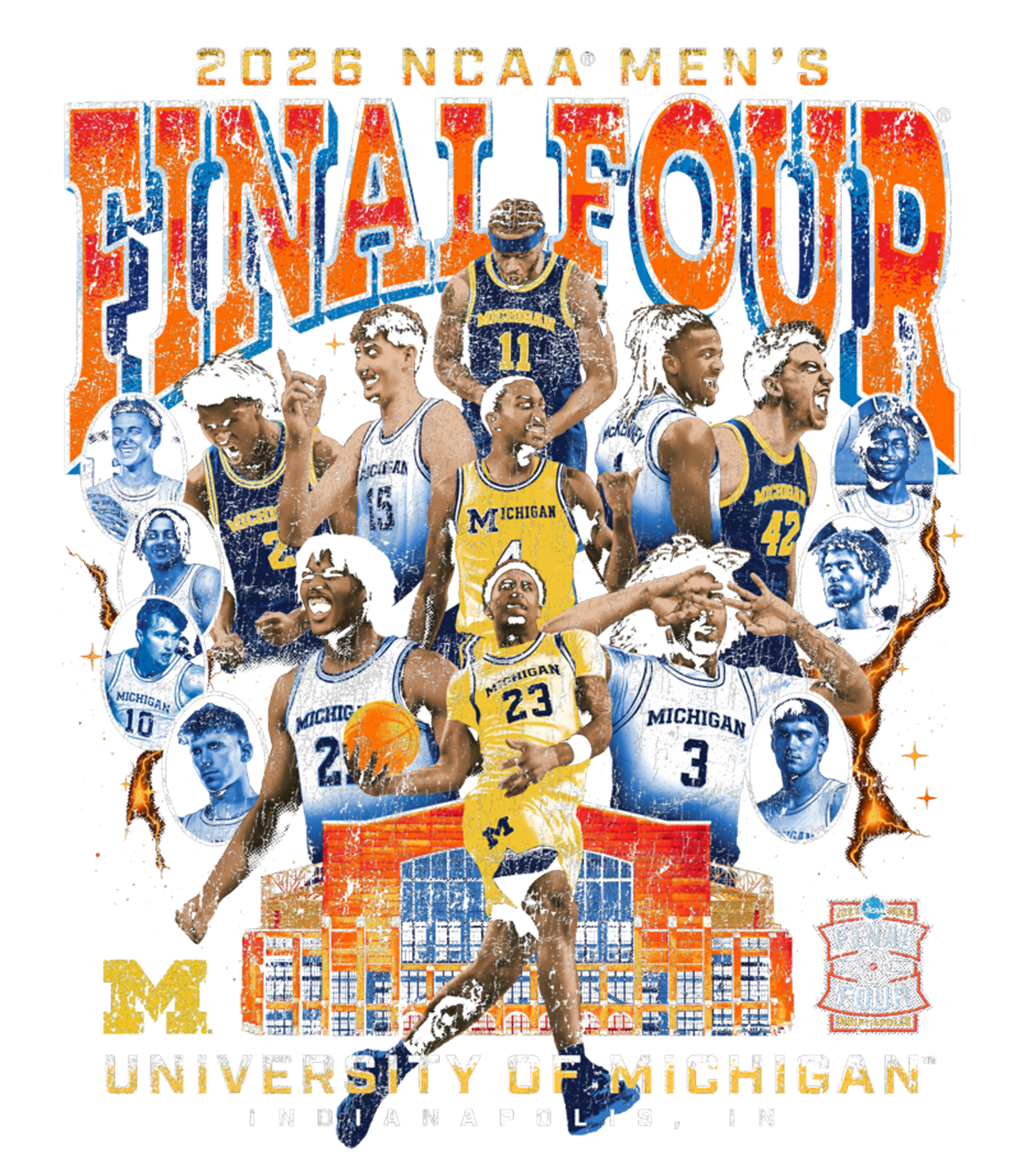 Final four u of m #1 Dtf transfer