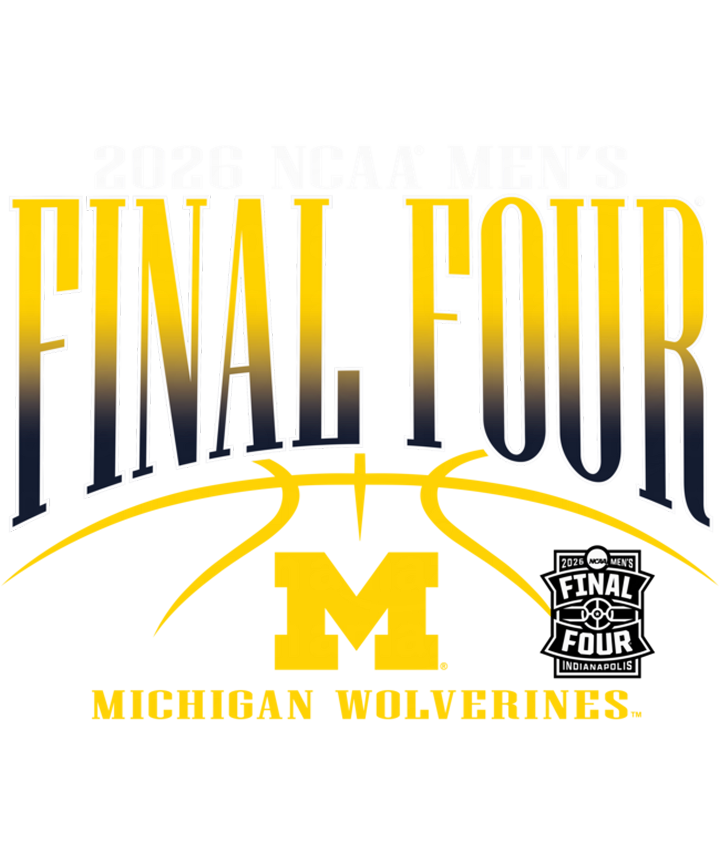 Final four u of m #1 Dtf transfer