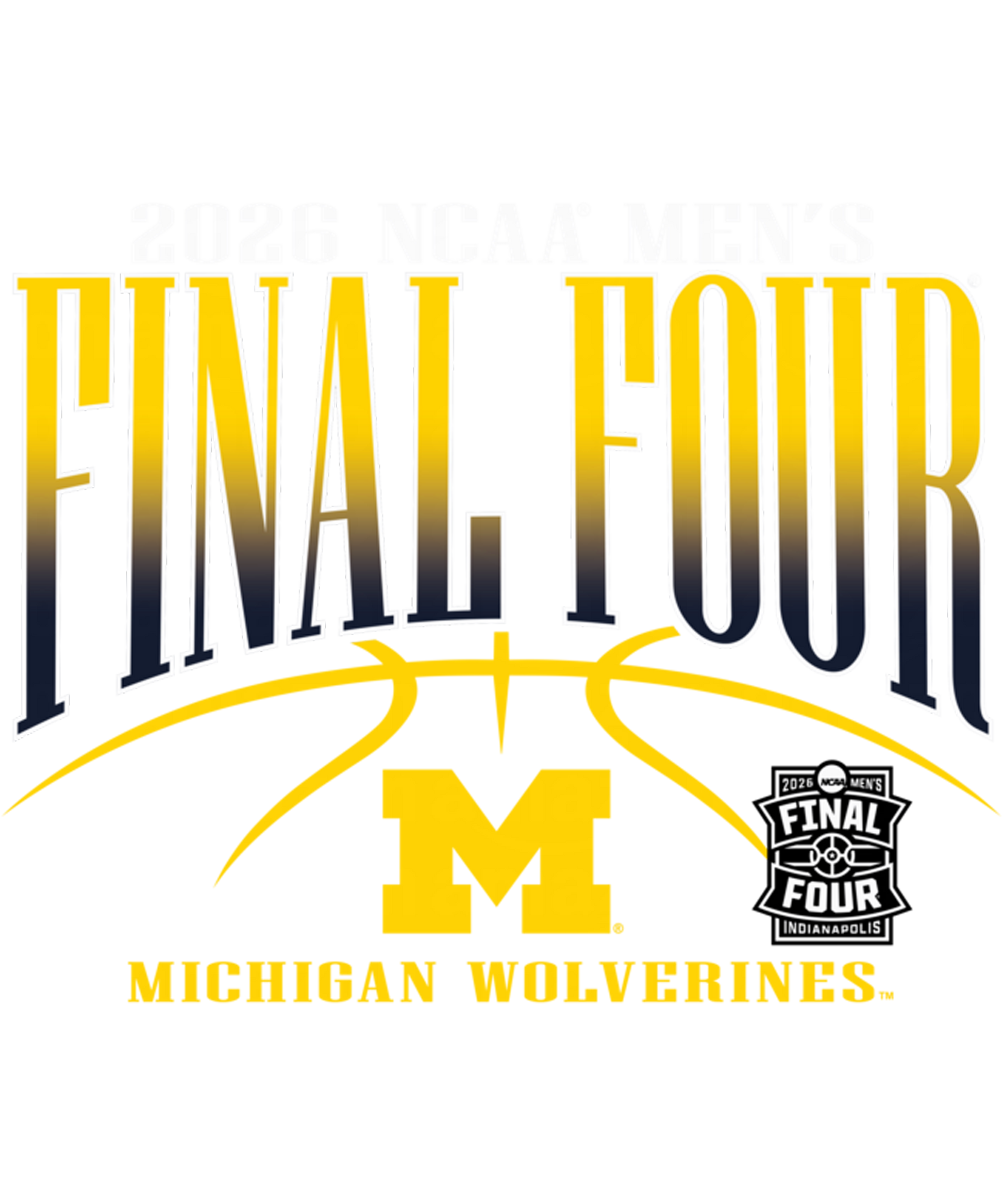 Final four u of m #8 Dtf transfer