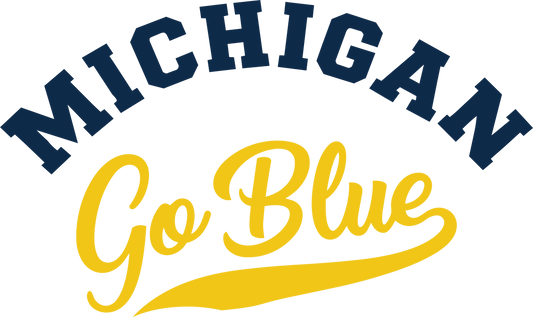 Michigan go blue  DTF TRANSFER
