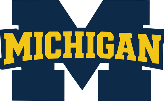 MICHIGAN MAIZE & BLUE DTF TRANSFER