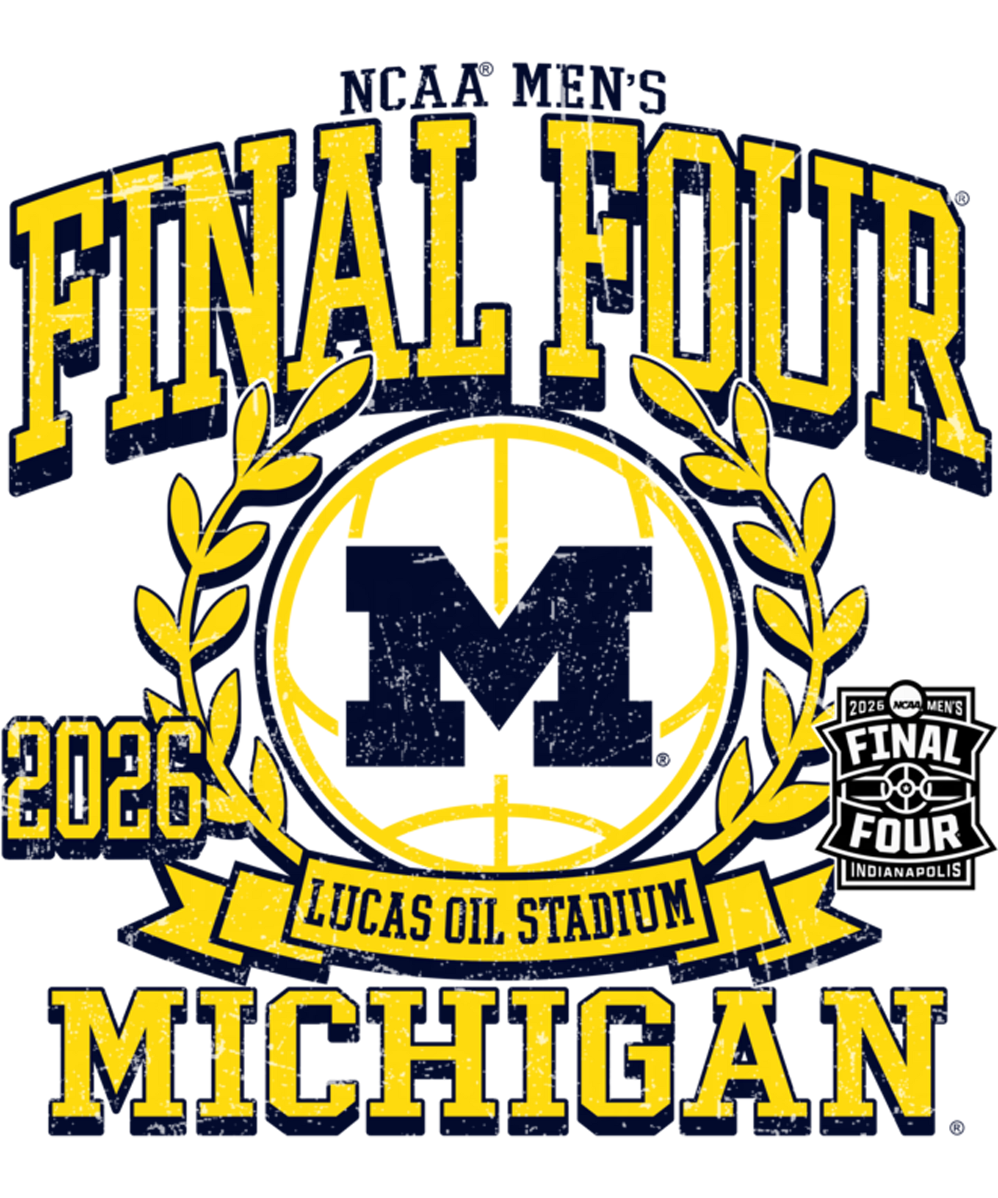 Final four u of m #1 Dtf transfer