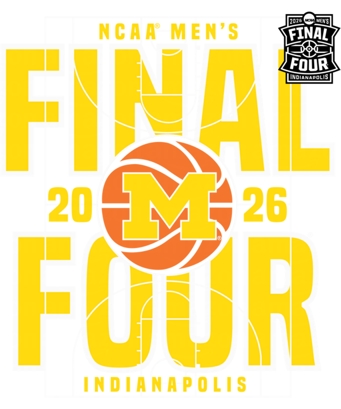 Final four u of m #8 Dtf transfer halftone