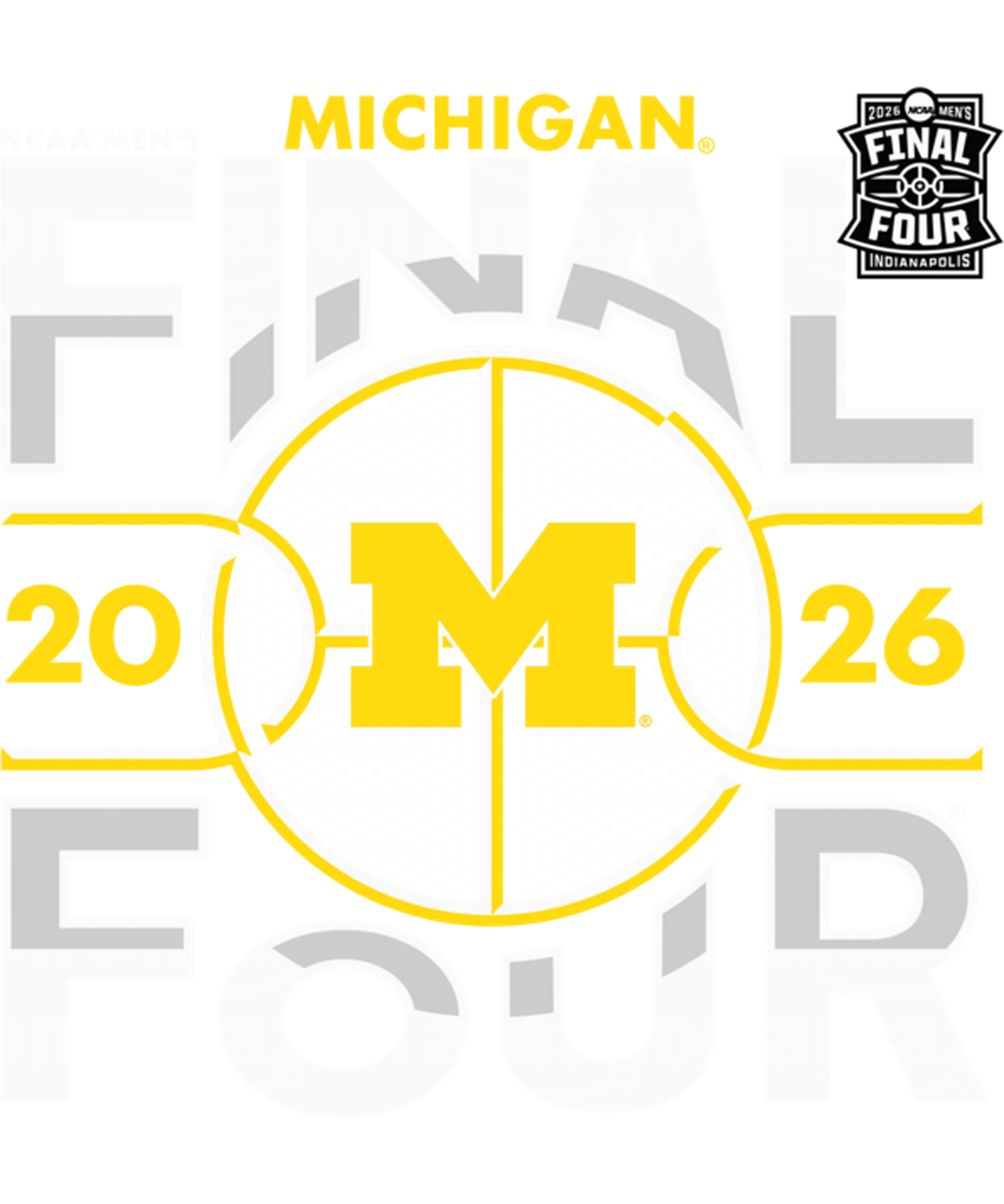 Final four u of m #4 Dtf transfer halftone
