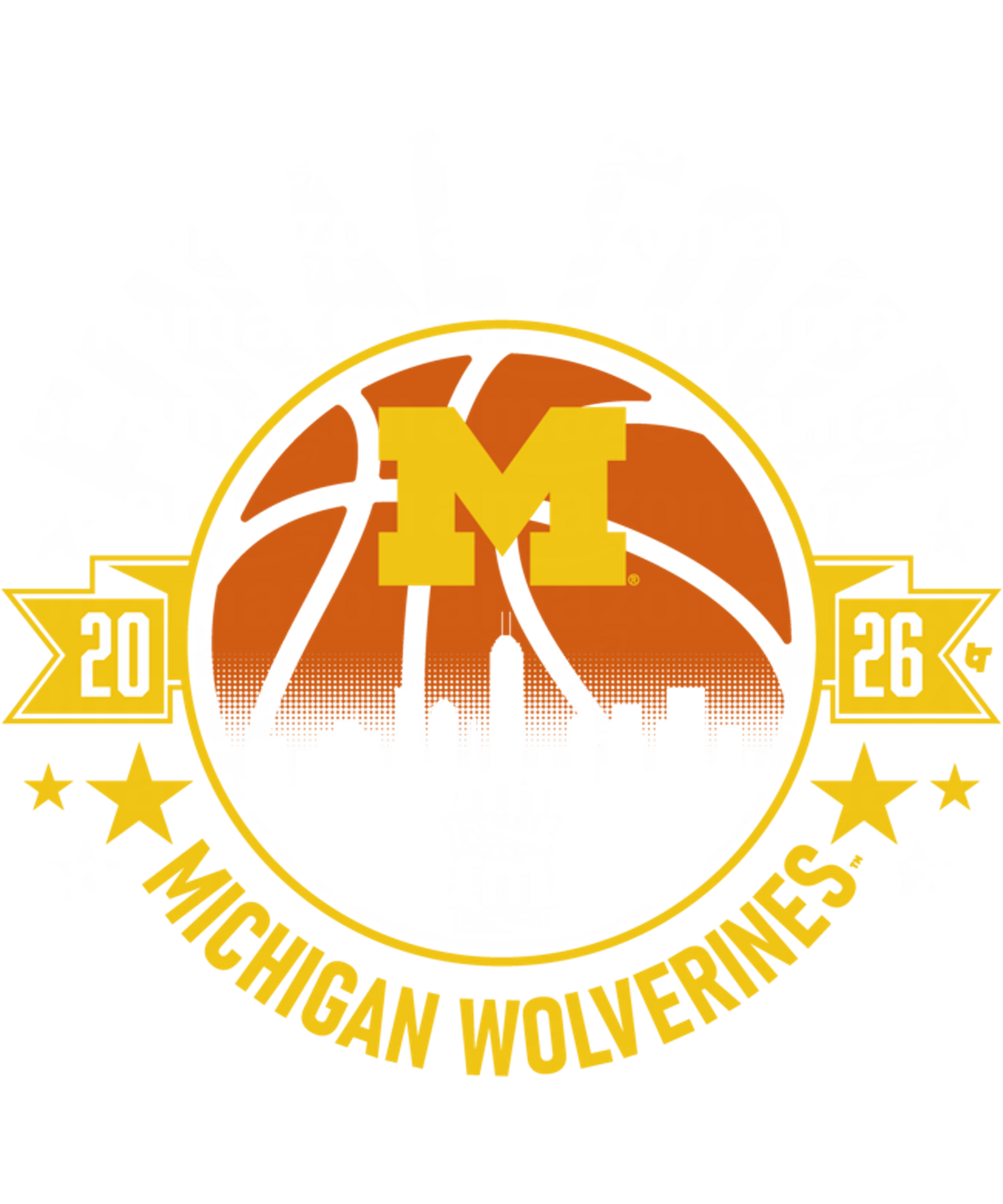 Final four u of m #5 Dtf transfer halftone