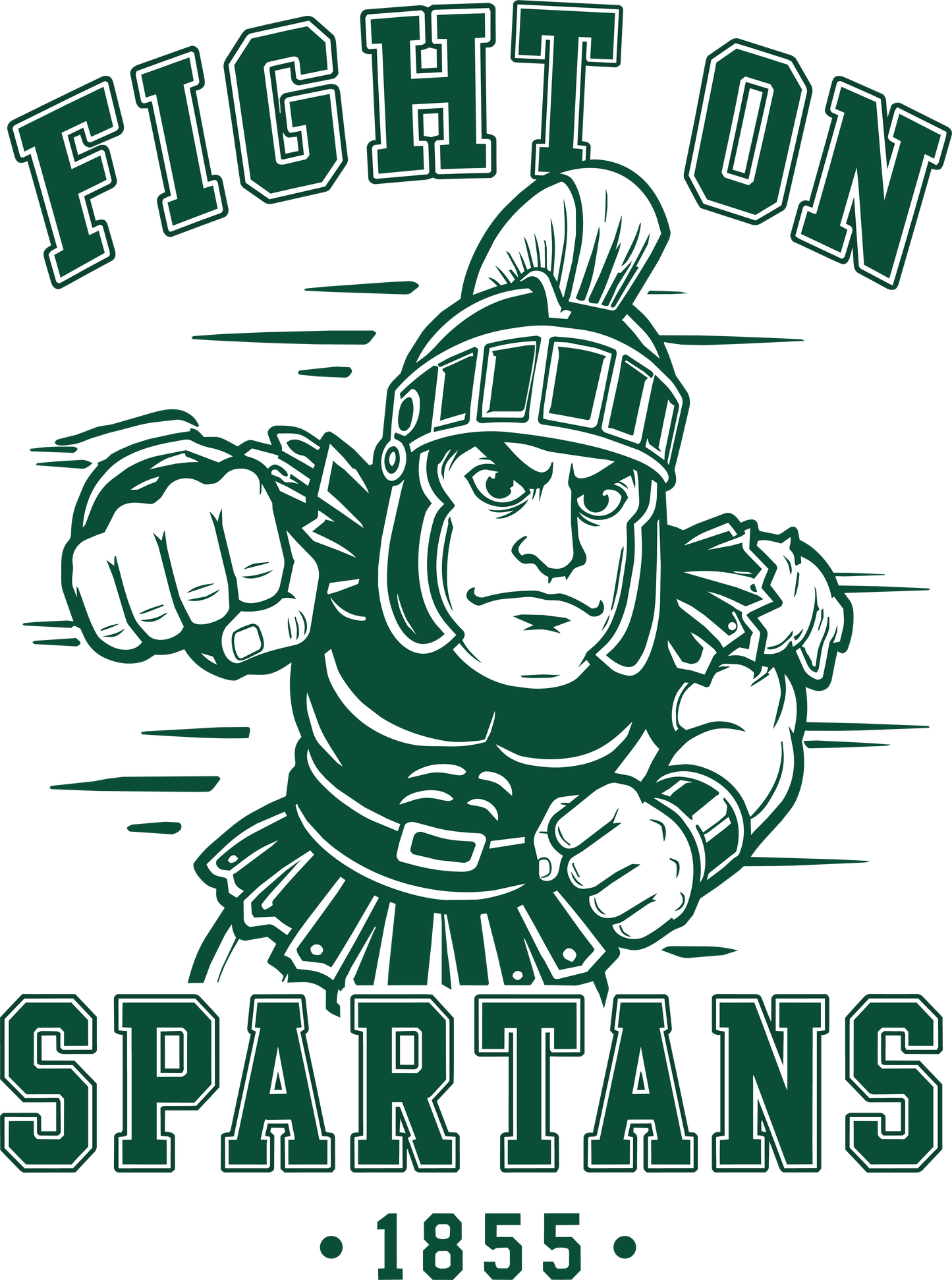 Fight On Spartans Dtf transfer