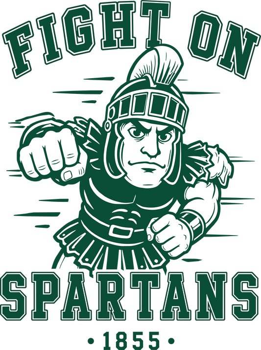Fight On Spartans Dtf transfer