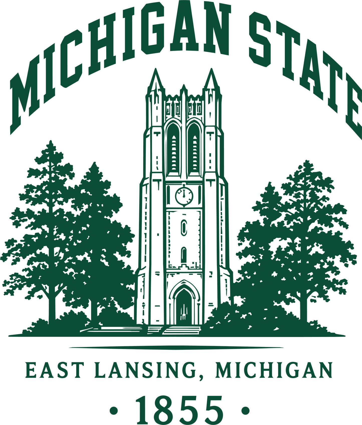 1855 Michigan State Dtf transfer