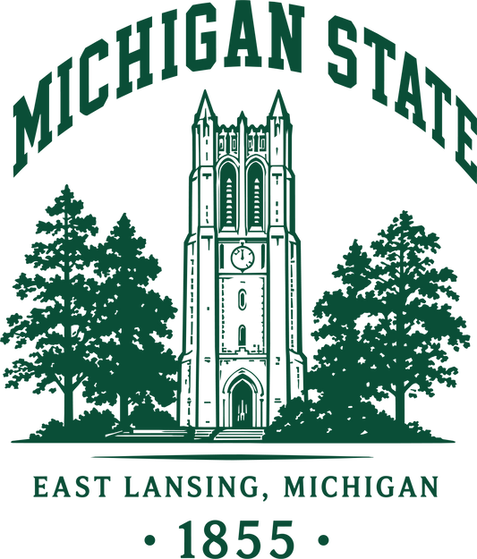 1855 Michigan State Dtf transfer