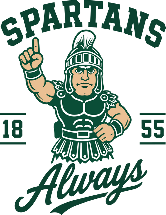 Michigan State Mascot Spartans always Dtf transfer