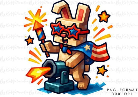 Rabbit Minecraft flag