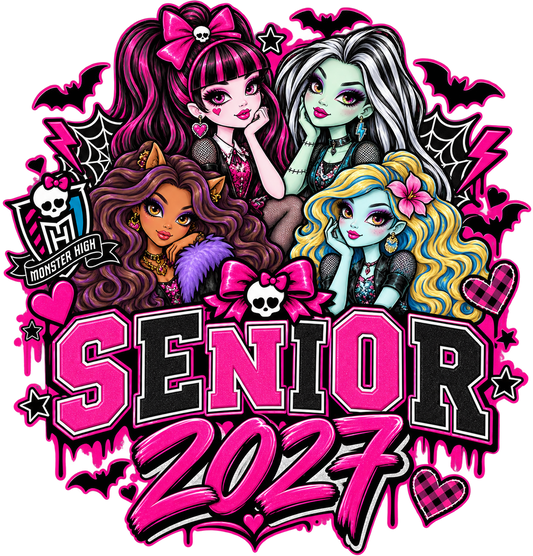 SENIOR MONSTER HIGH 2027 DTF transfer
