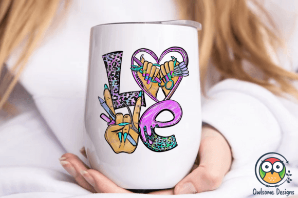 Love Nails Uv DECAL (4in)