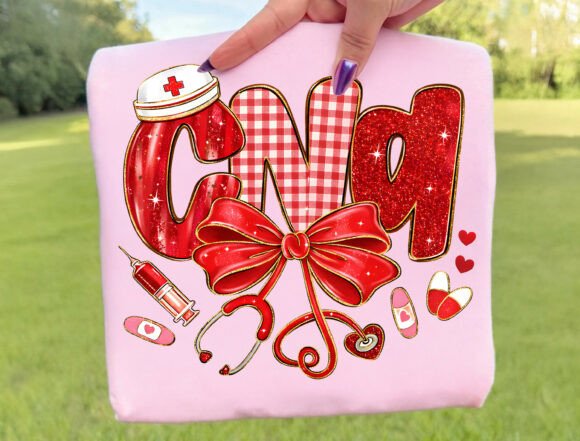 CNA stethoscope love ❤️dtf transfer