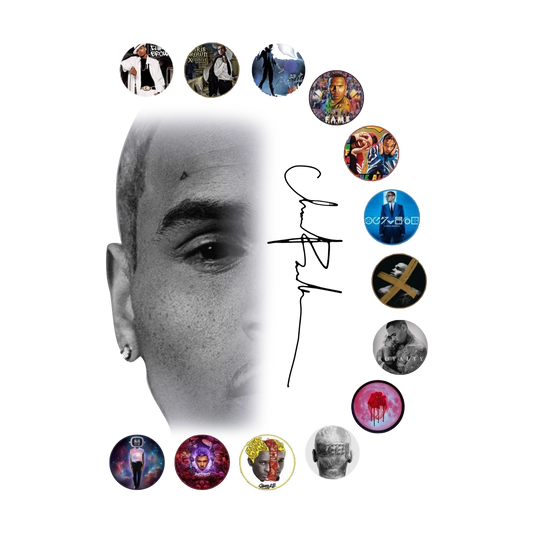Chris Brown Half face