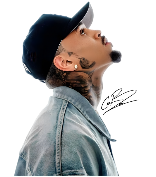 Chris Brown Hat & Signature