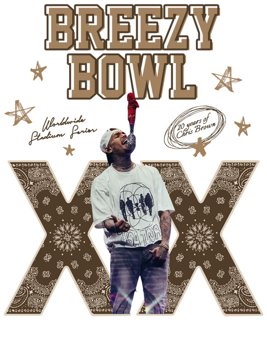 Chris Brown Breezy XX bandana brown