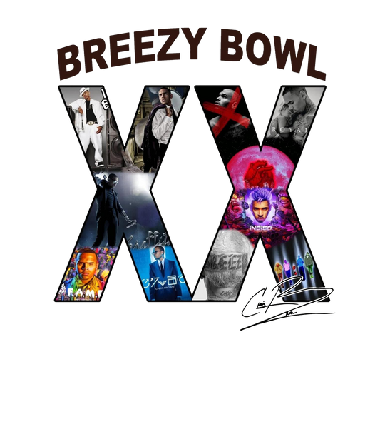 Chris Brown Breezy Bowl XX colorful with signature