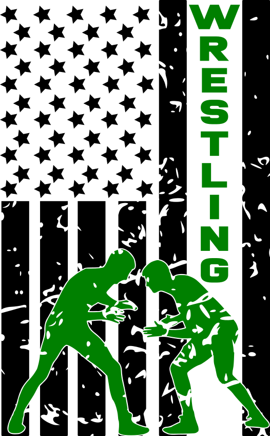 Wrestling Flag DTF transfer