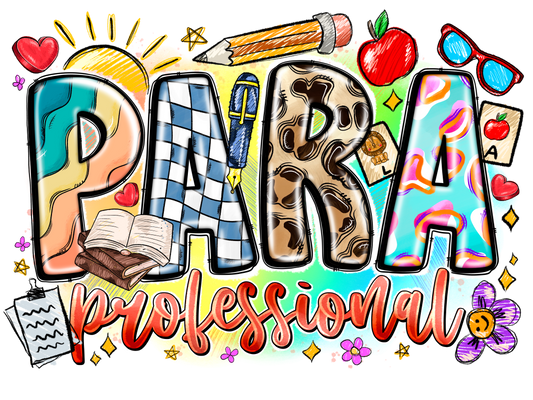 COLORFUL PARAPROFESSIONALS DTF TRANSFER