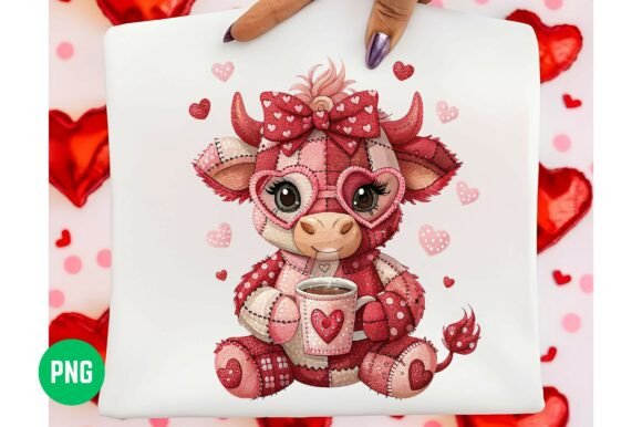 Faux patches love drink cow ♥️💕❤️dtf transfer