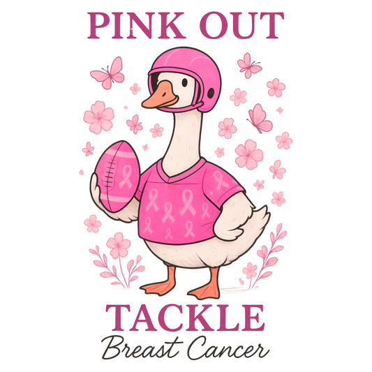 Pink out tackle goose