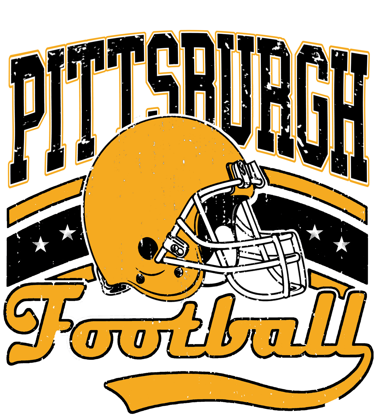 Pittsburgh vintage dtf transfer