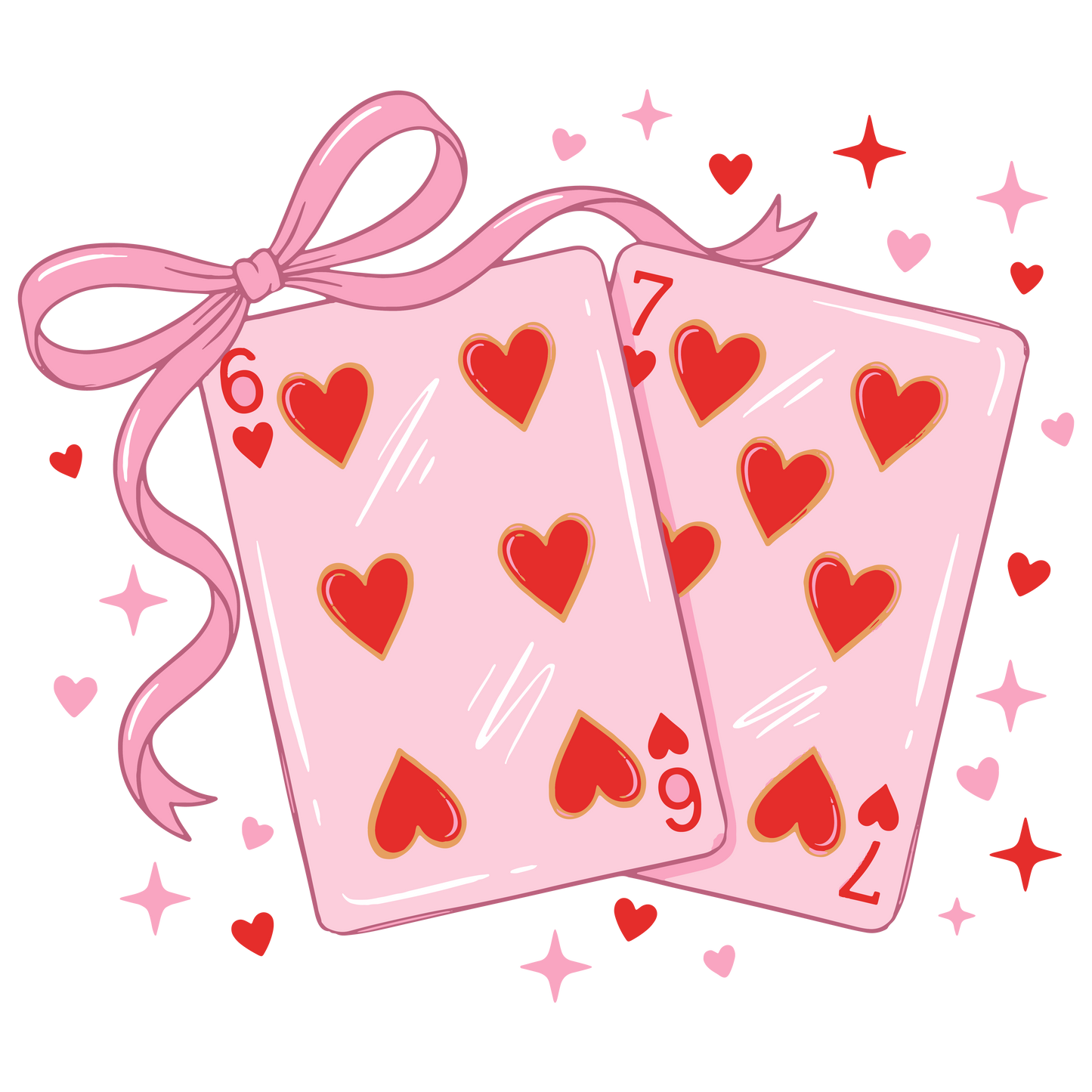 Coquette 67 cards 🎀♥️ dtf transfer