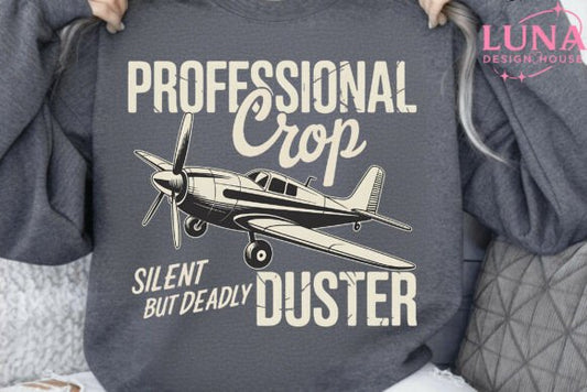 Crop duster dtf transfer