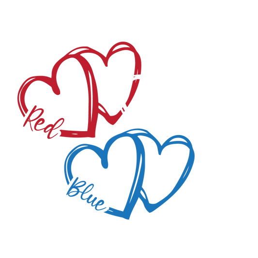 Red White & Blue hearts