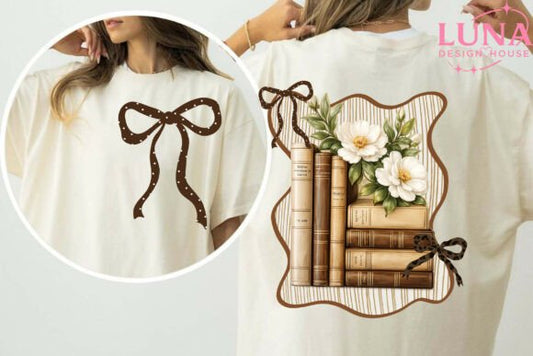 Bow book set dtf transfer