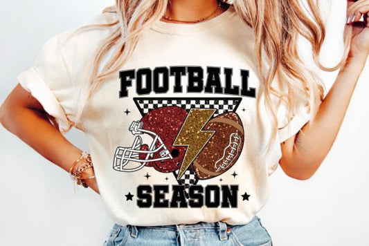 Football Season faux glitter