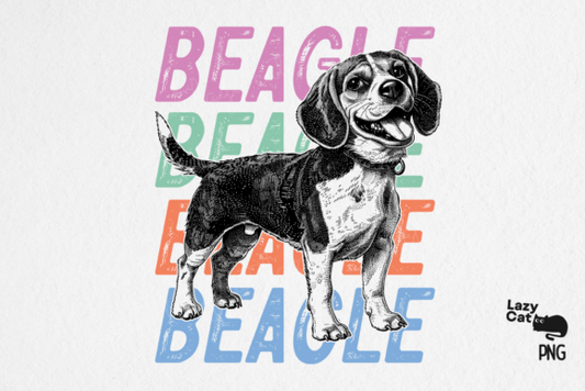 Beagle dtf TRANSFER