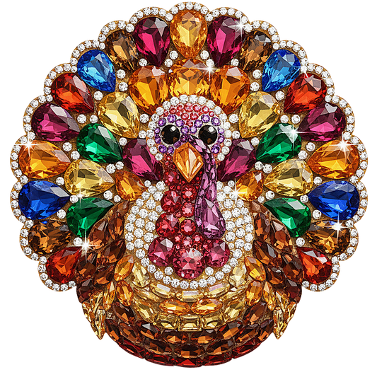 Faux rhinestone turkey #1