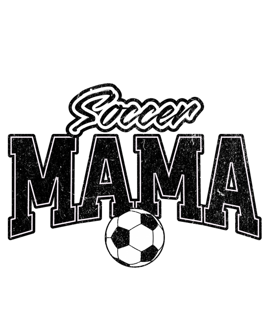 Soccer Mama blk dtf transfer