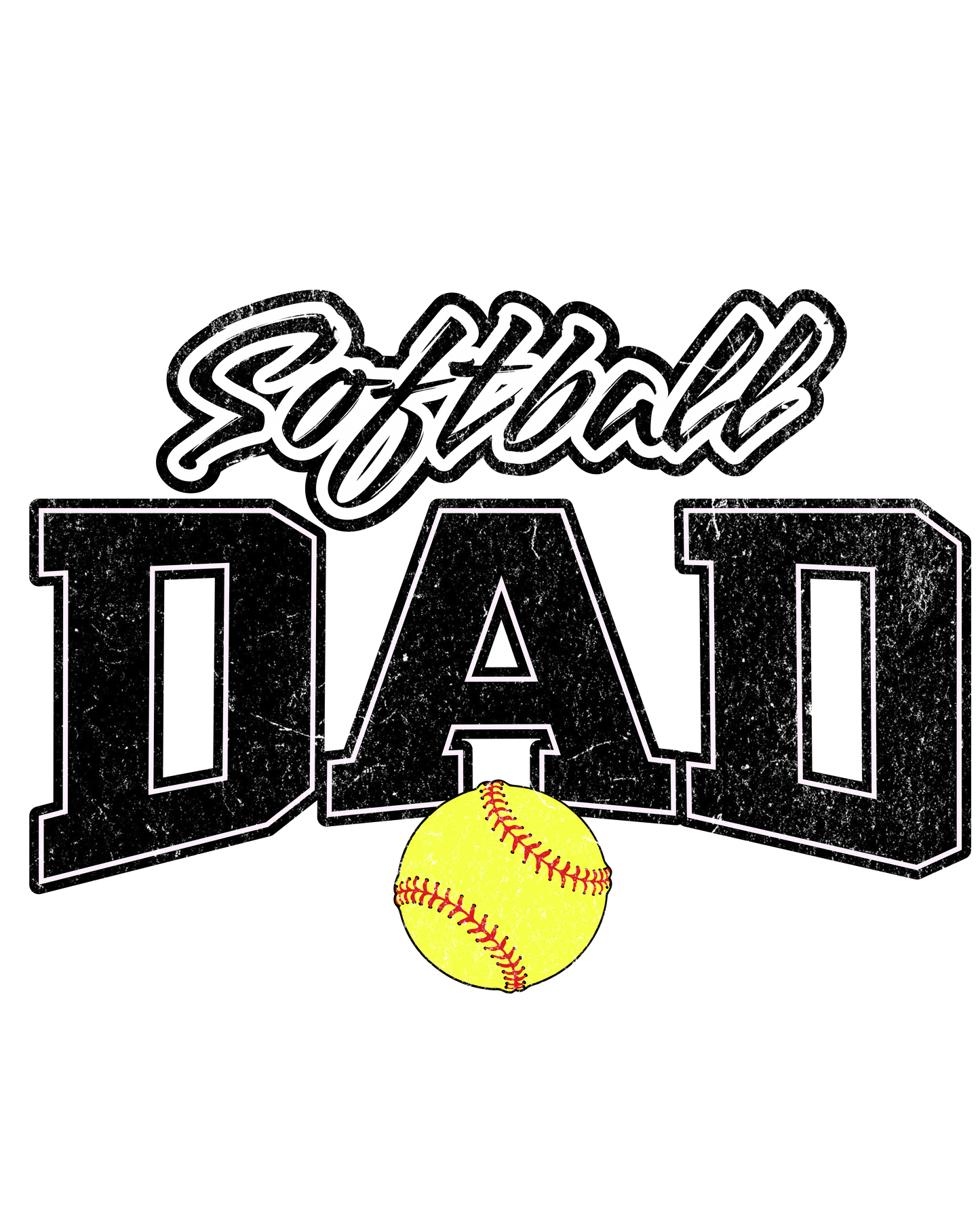 softball dad blk transfer