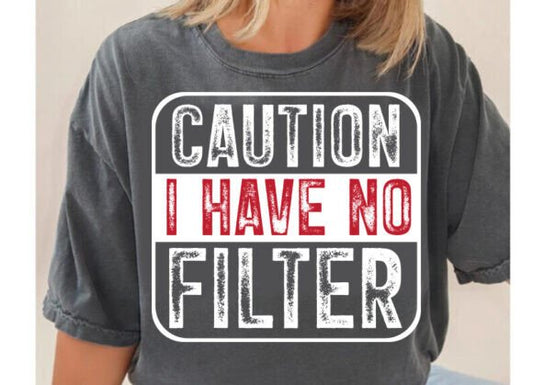 Caution i have no filter dtf transfer